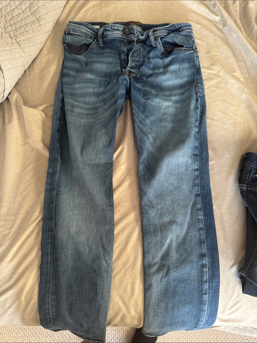 Jack and Jones Men's Slim Blue Jeans